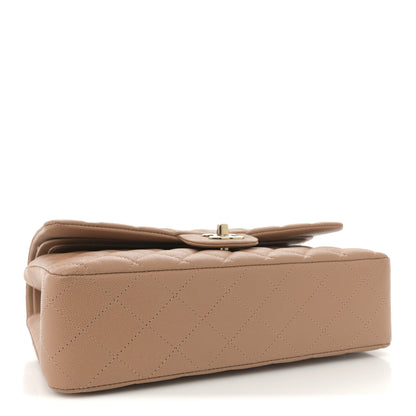 Chanel Caviar Quilted Medium Double Flap Dark Beige 4 of 12