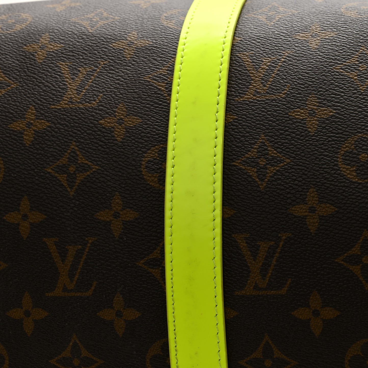 Monogram Macassar Keepall Bandouliere 50 Florescent Yellow