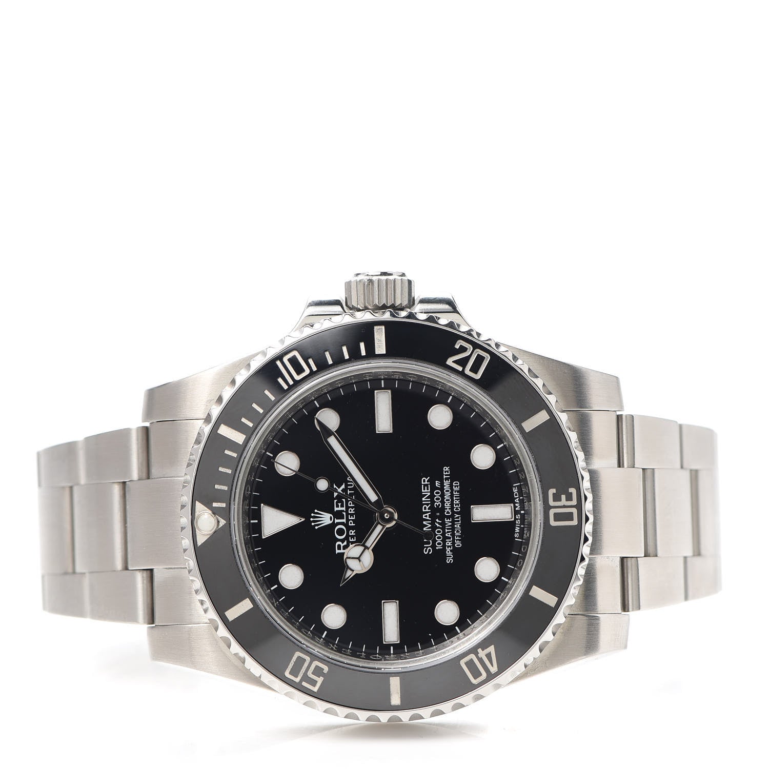 Rolex Stainless Steel 40mm Oyster Perpetual Submariner Watch Black 114060 2 of 5