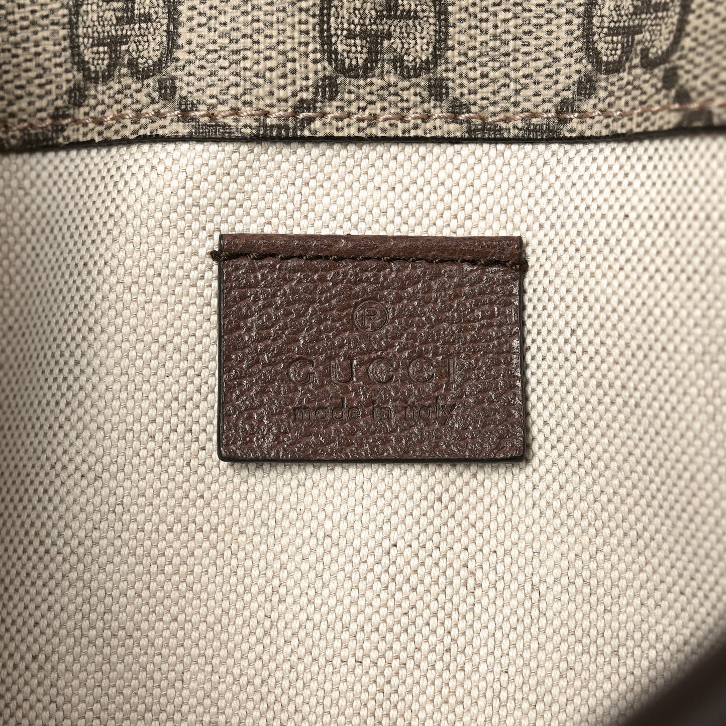 GG Supreme Monogram Neo Vintage Web Belt Bag Brown