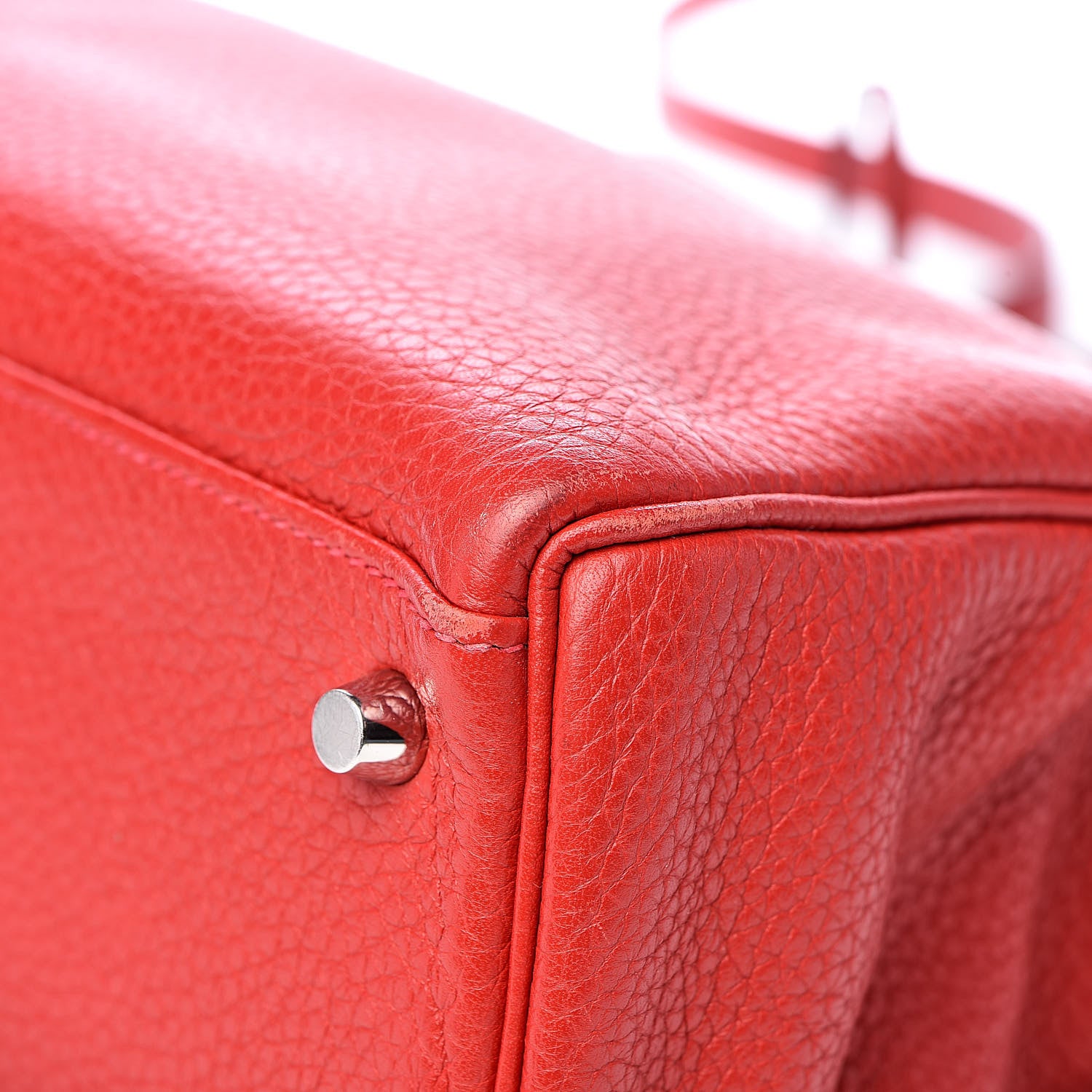 Hermes Taurillon Clemence Retourne Kelly 35 Rouge Garance 29 of 35