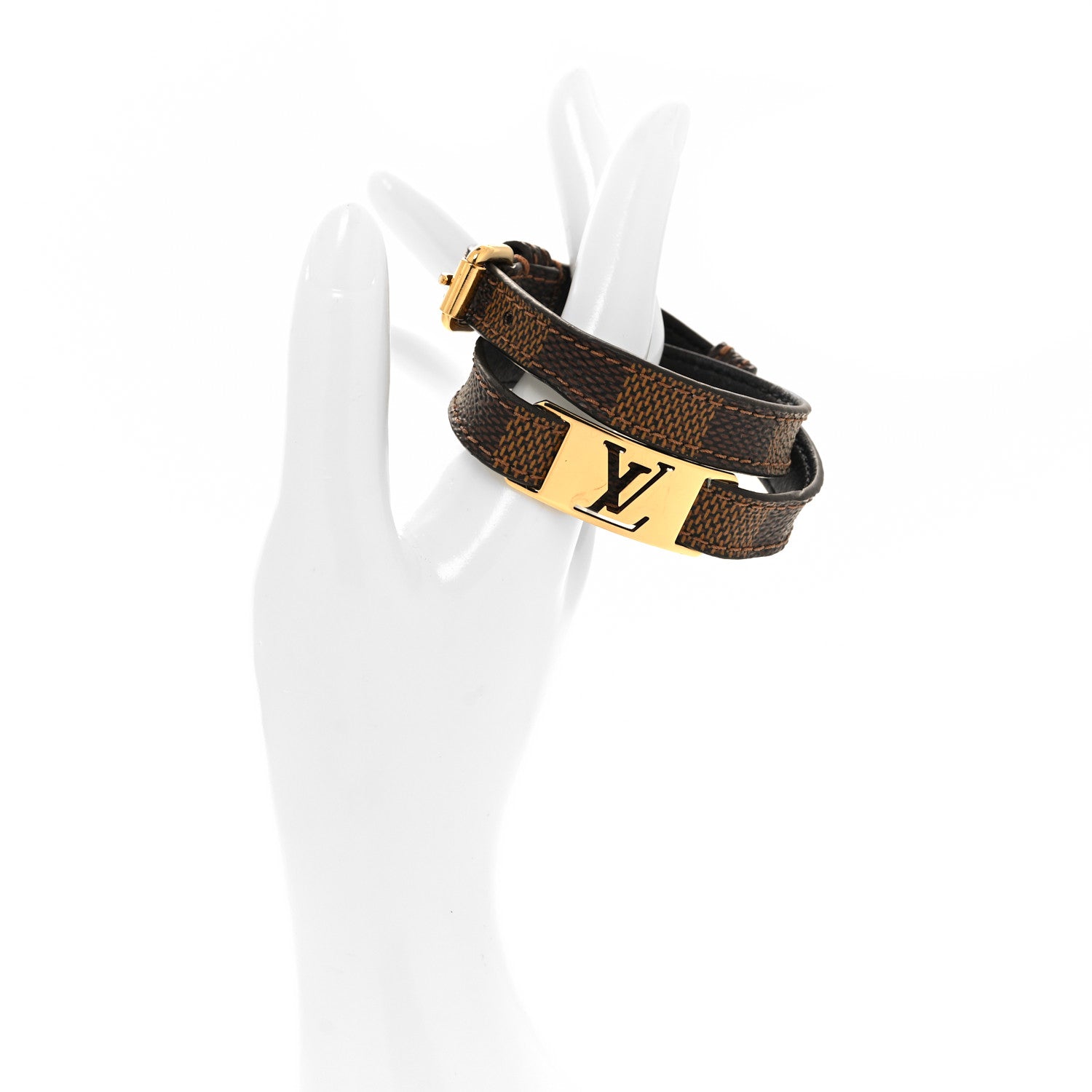 Louis Vuitton Damier Ebene Sign It Bracelet 2 of 5
