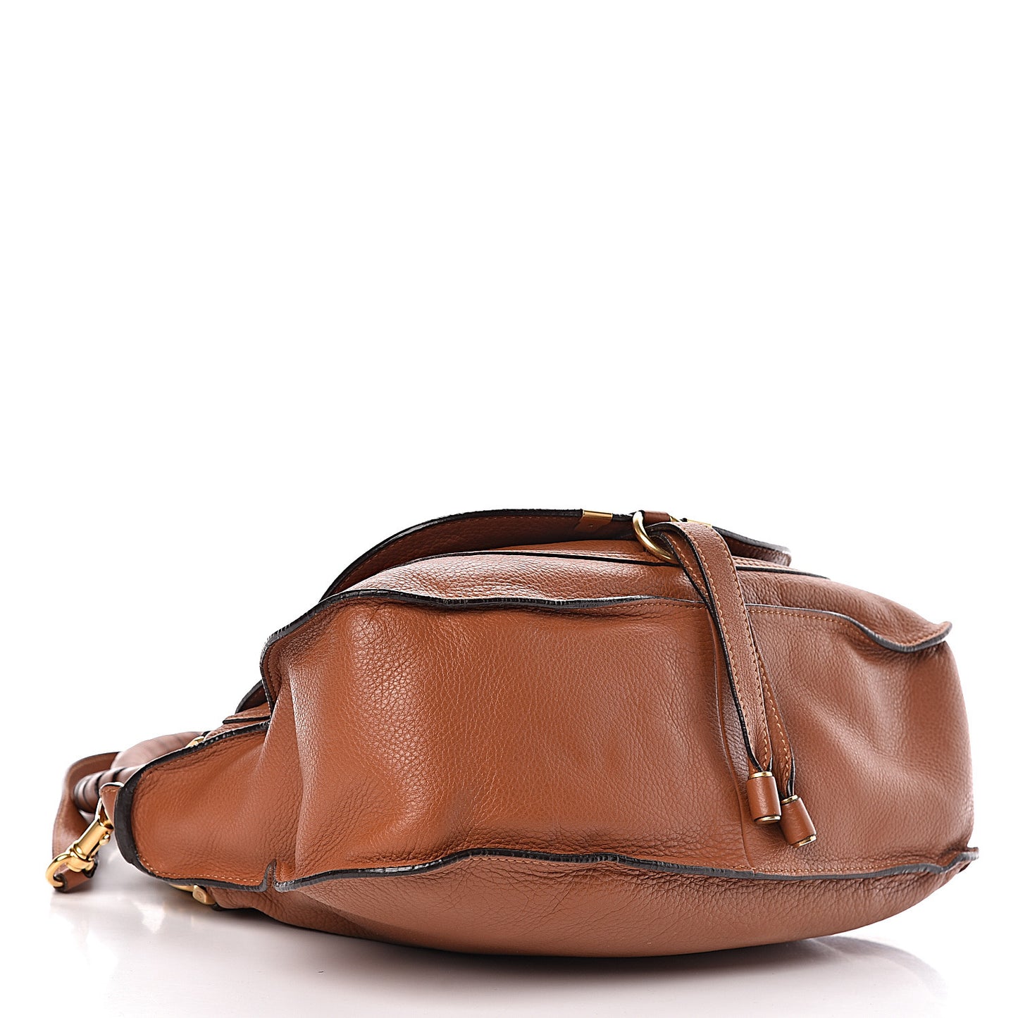 Calfskin Medium Marcie Satchel Tan