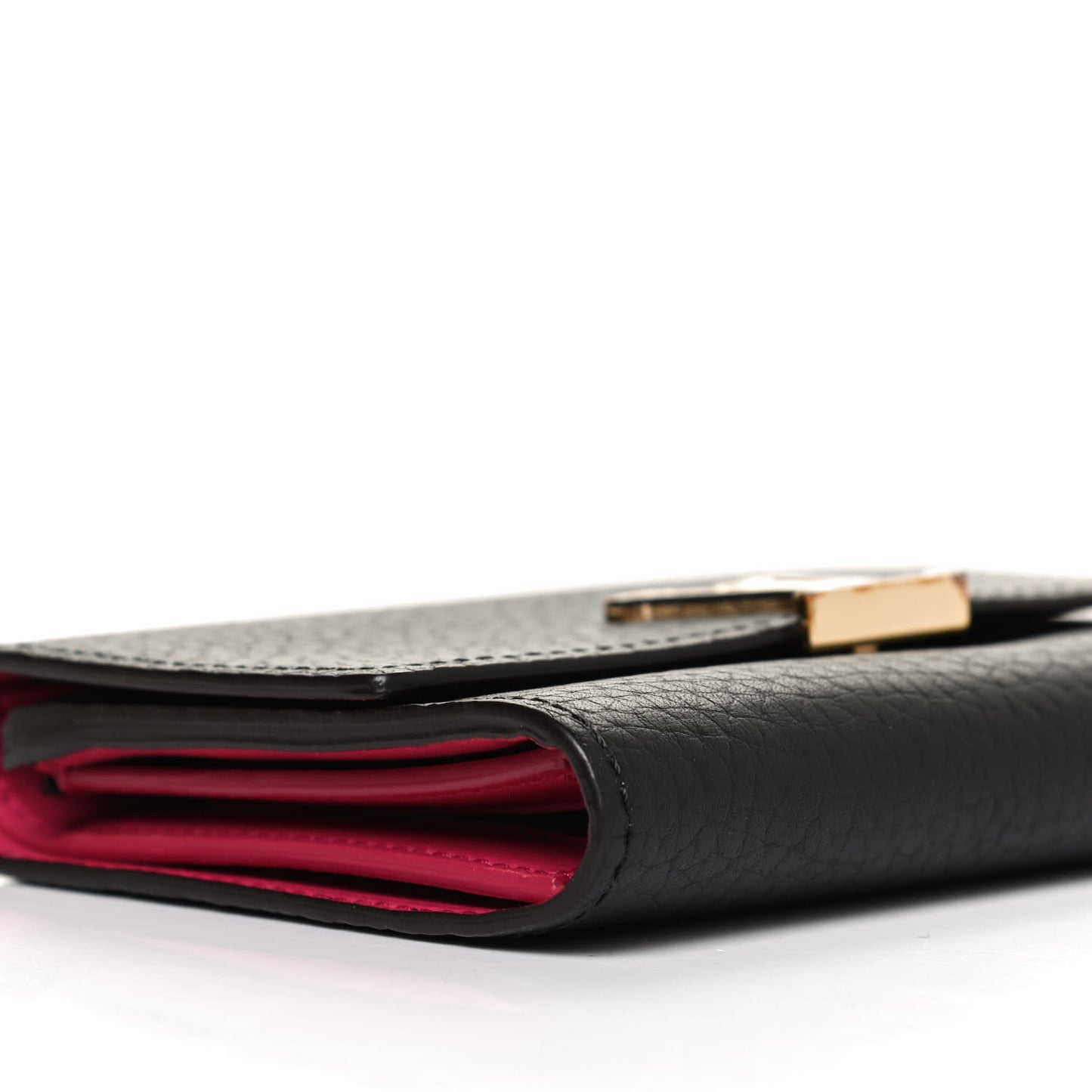 Taurillon Capucines Compact Wallet Black