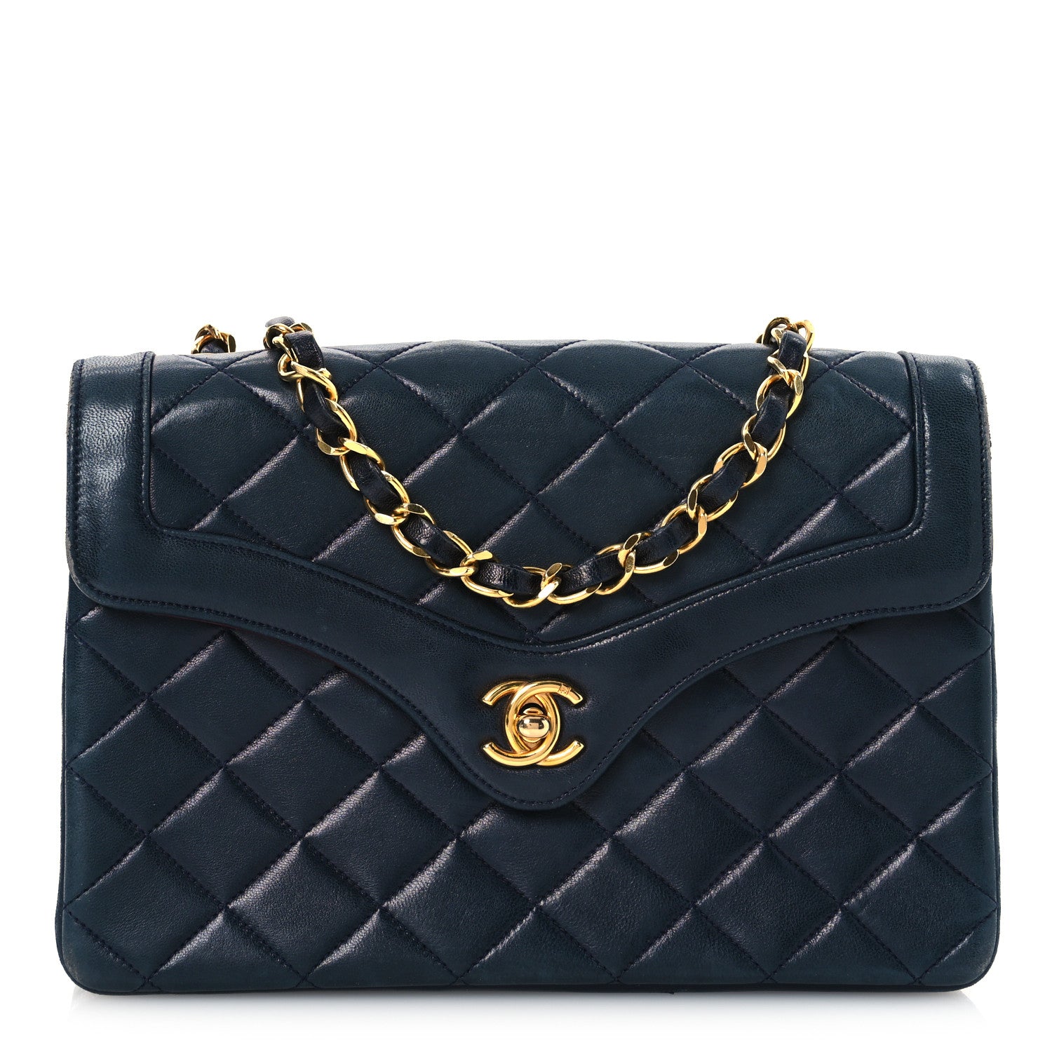 Chanel Lambskin Quilted Small Single Flap Black 1 of 15