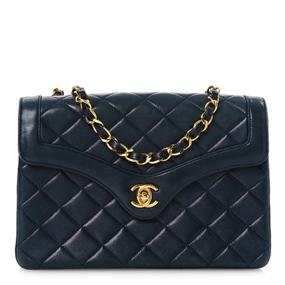 Chanel Lambskin Quilted Small Single Flap Black 1 of 15