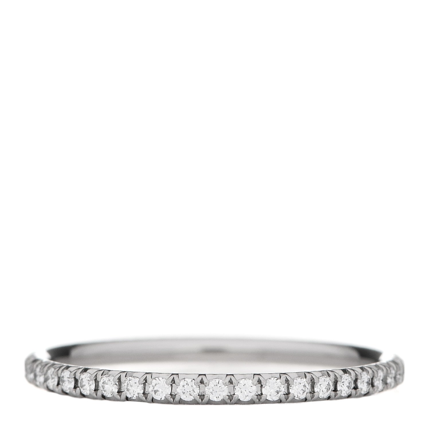 Tiffany Platinum Diamond Metro Band Ring 52 6 3 of 6