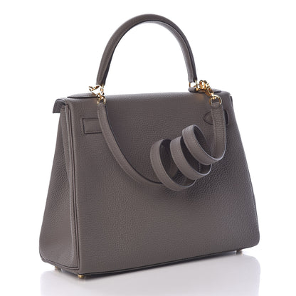 Hermes Togo Kelly Retourne 28 Etain 3 of 12