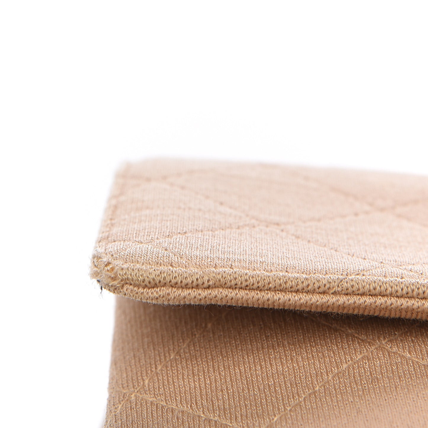 Jersey Quilted Jumbo Single Flap Beige