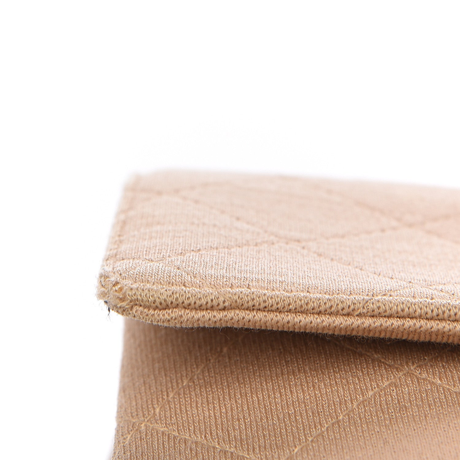 Chanel Jersey Quilted Jumbo Single Flap Beige 14 of 15