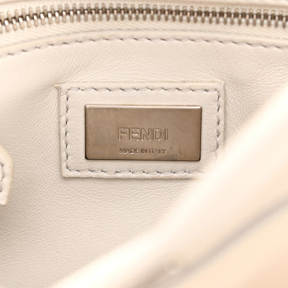 Fendi Nappa Lace Up Mini Peekaboo Iconic Satchel Bianco Carta 6 of 9