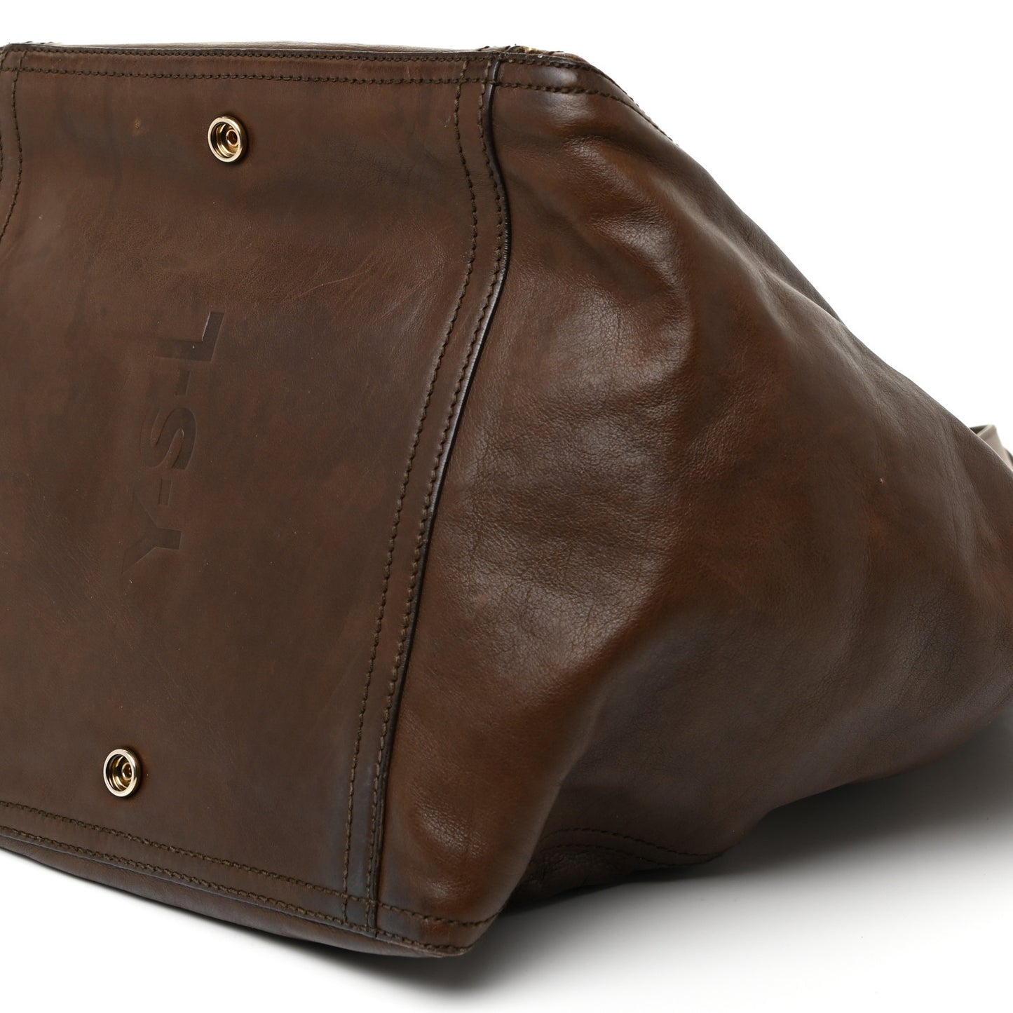 Calfskin Medium Downtown Tote Brown