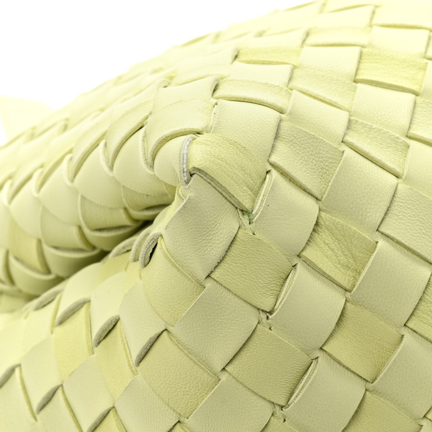 Nappa Intrecciato Tuck Lemon Washed