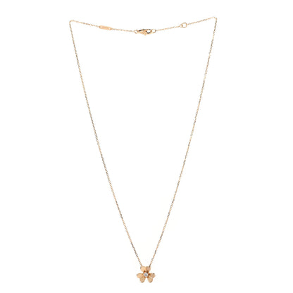 Van Cleef & Arpels 18K Yellow Gold Diamond Mini Frivole Pendant Necklace 3 of 6