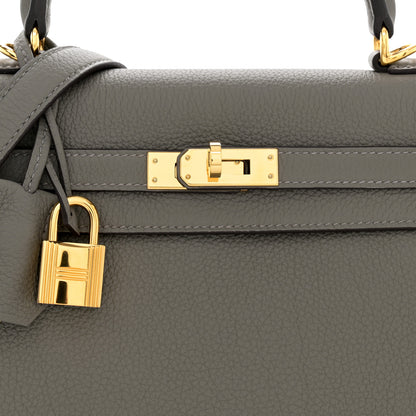 Hermes Togo Kelly Retourne 25 Gris Meyer 8 of 10