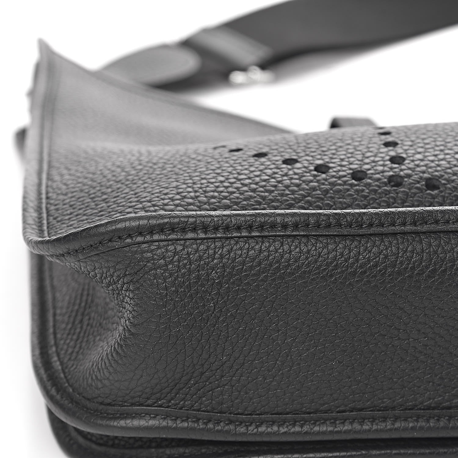 Hermes Taurillon Clemence Evelyne III PM Black 10 of 11
