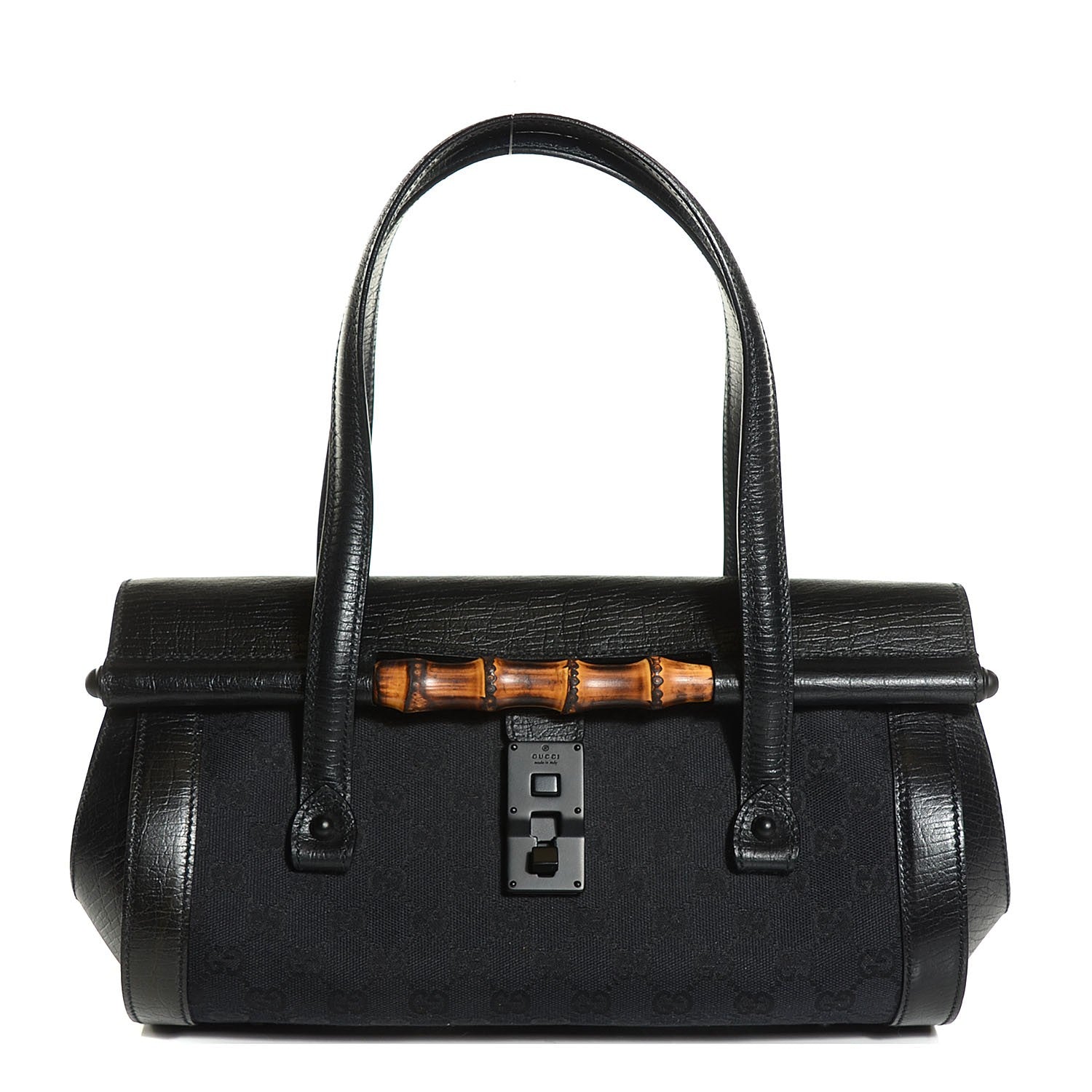 Gucci Leather Bamboo Bullet Black 1 of 7