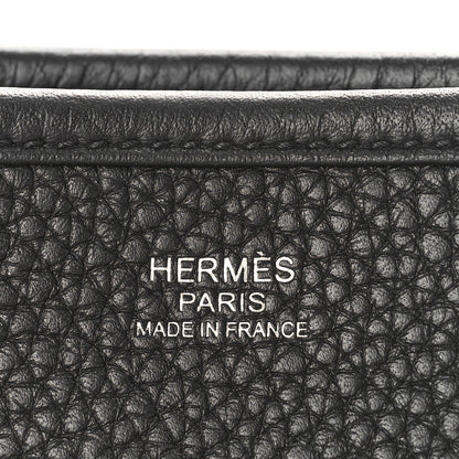 Hermes Taurillon Clemence Evelyne III PM Black 6 of 8