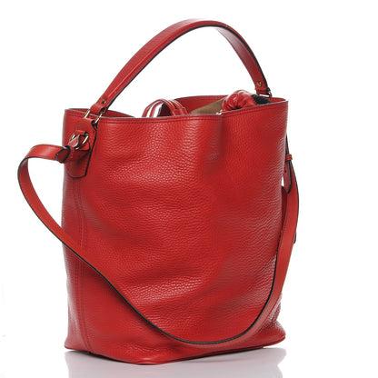 Burberry Grainy Calfskin Medium Susanna Hobo Red 3 of 8