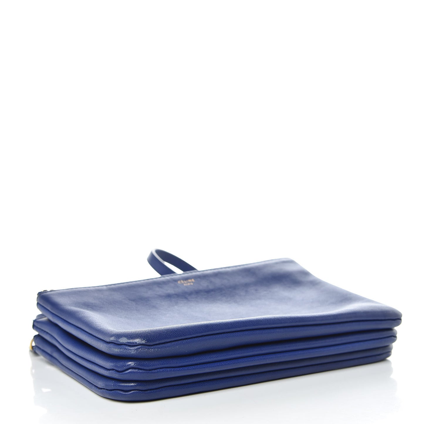 Lambskin Small Trio Crossbody Bag Electric Blue