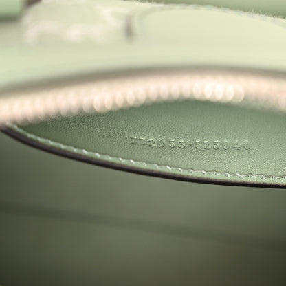 Gucci Denim GG Monogram Calfskin Mini Ophidia Top Handle Bag Pale Green 7 of 10