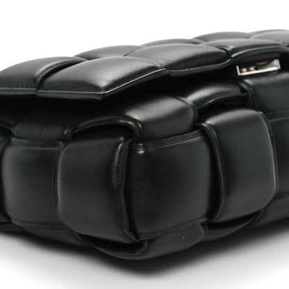 Bottega Veneta Lambskin Maxi Intreccio Padded Chain Cassette Crossbody Bag Black 9 of 11
