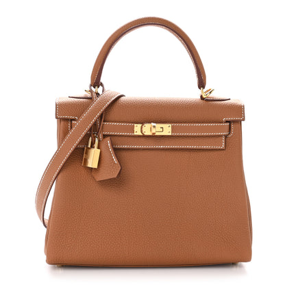 Hermes Togo Kelly Retourne 25 Gold 1 of 11