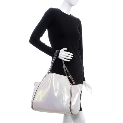 Stella McCartney Iridescent Shaggy Deer Falabella Reversible Tote White 2 of 9