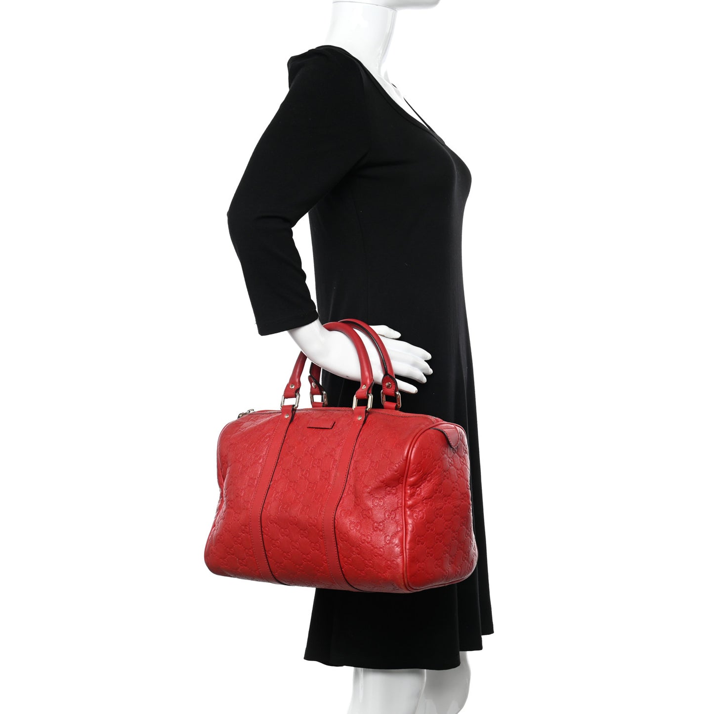 Guccissima Vitello Tender Medium Joy Boston Sporting Red