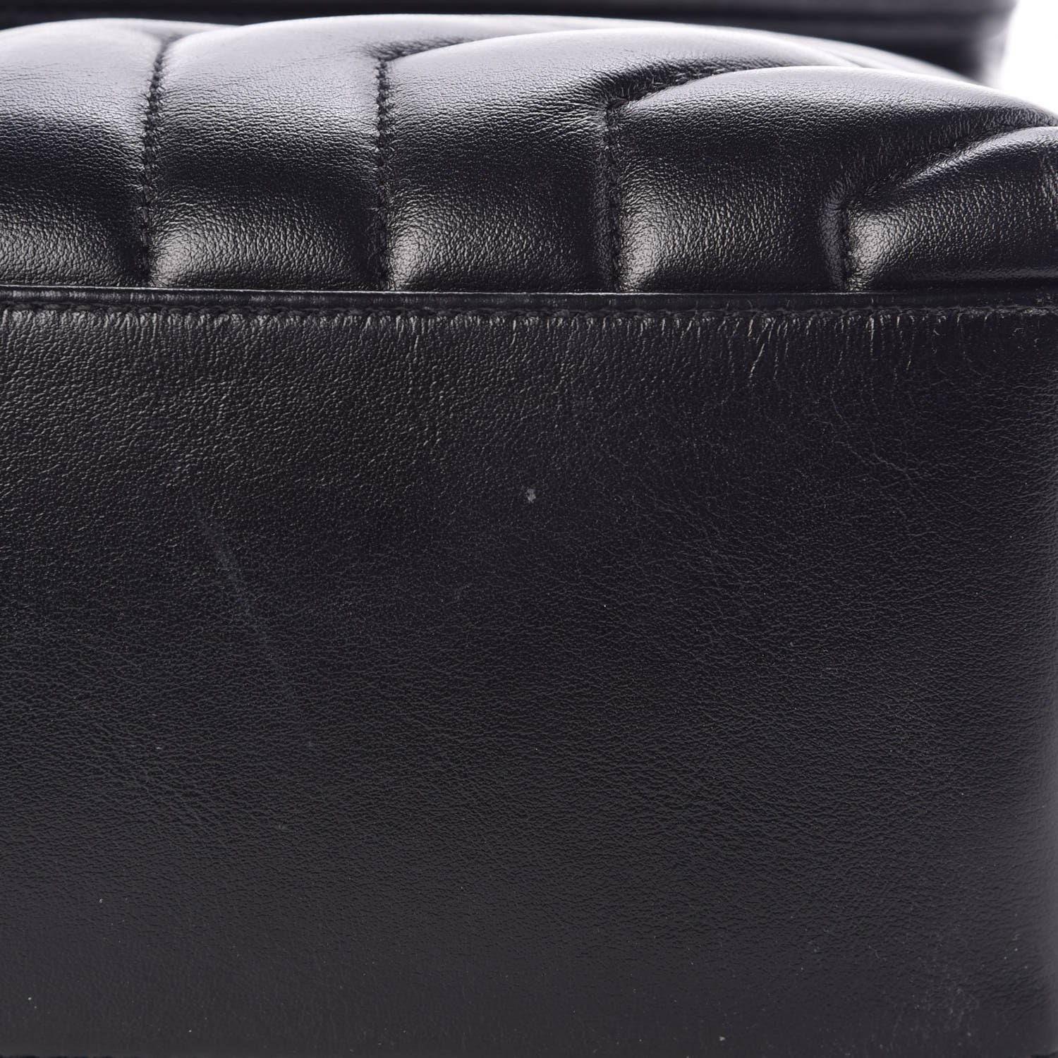Saint Laurent Calfskin Y Quilted Monogram Medium Loulou Chain Satchel Black 11 of 11