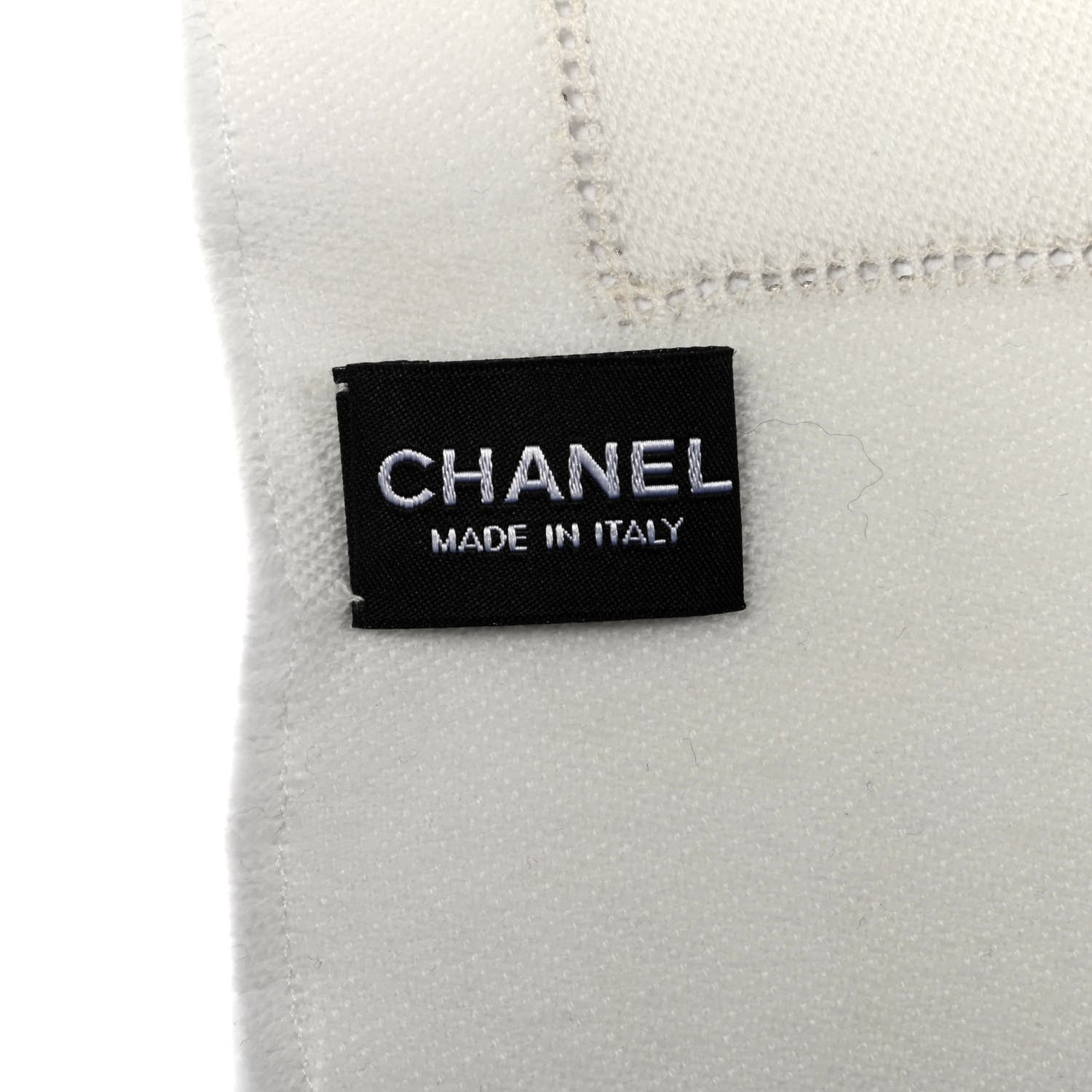 Chanel Wool CC Scarf Beige 3 of 5