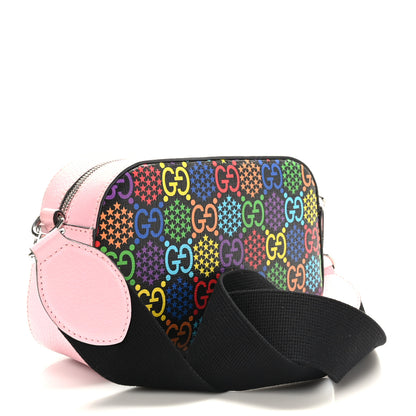 Gucci GG Supreme Monogram Psychedelic Shoulder Bag Black Multicolor Sugar Pink 3 of 10