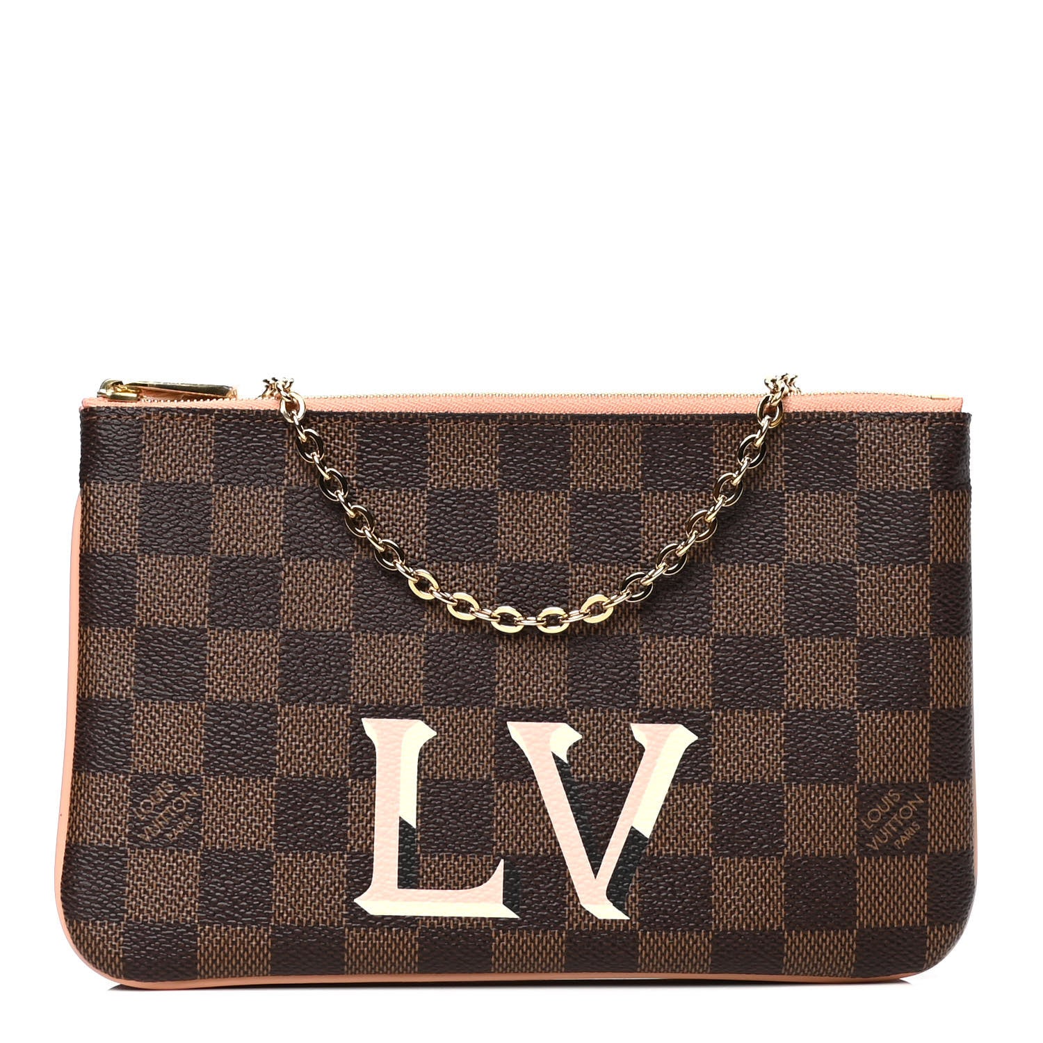 Louis Vuitton Damier Ebene Double Zip Pochette 1 of 4