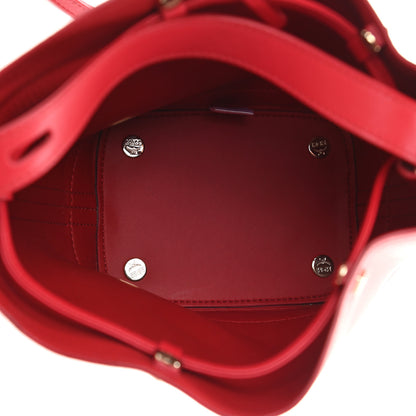 MCM Grained Calfskin Bucket Bag Red 5 of 9