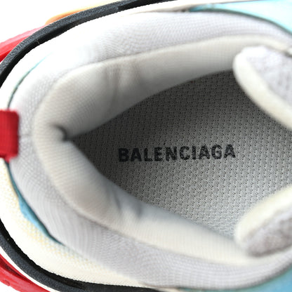 Balenciaga Fabric Mesh Womens Triple S Sneakers 36 White Blue Pink 7 of 9