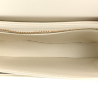 Celine Shiny Calfskin Teen Besace Chain Triomphe White 5 of 12