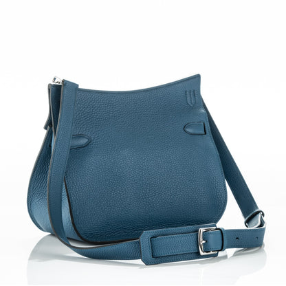 Hermes Taurillon Clemence Jypsiere 28 Bleu Thalassa 3 of 7