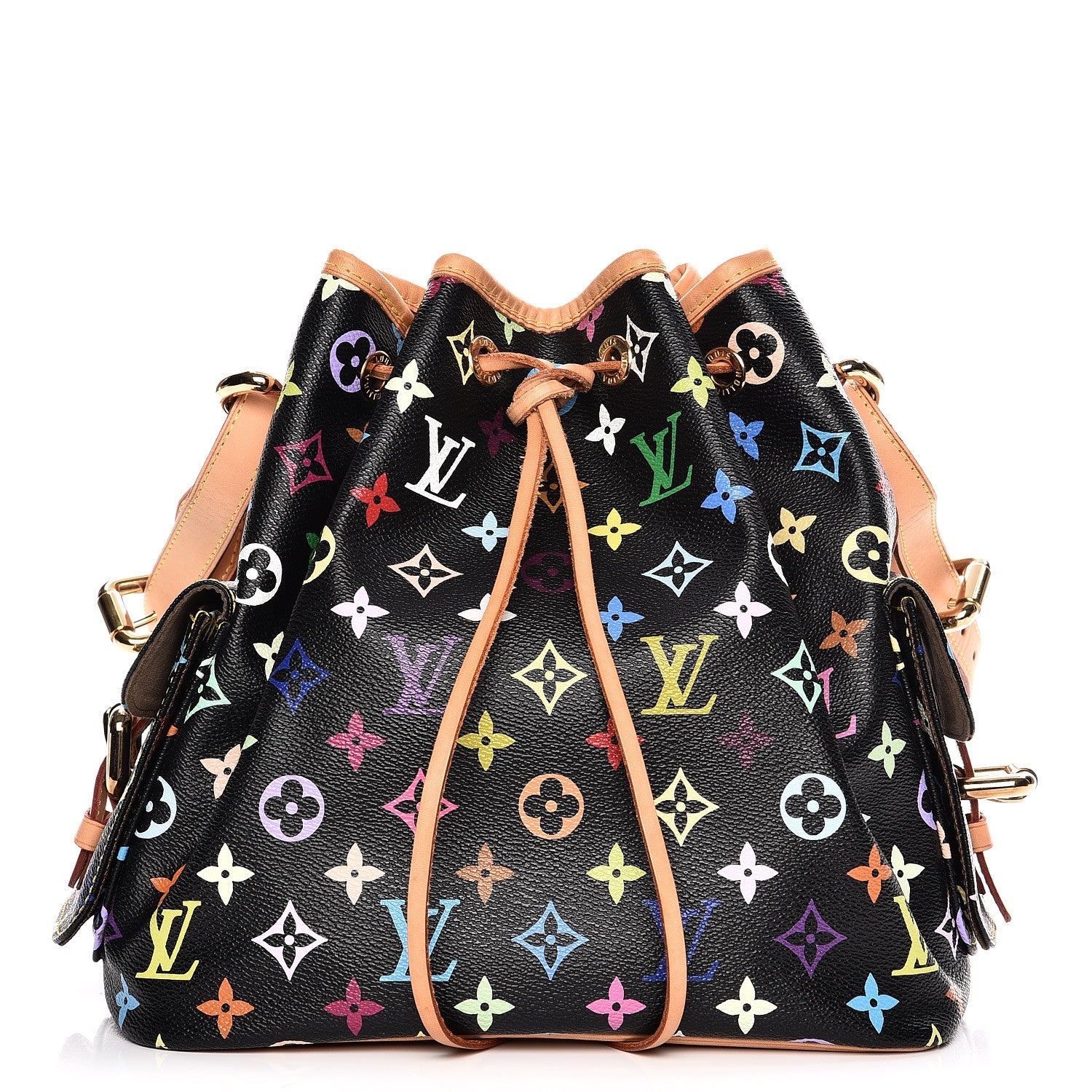 Louis Vuitton Monogram Multicolor Petit Noe Black 1 of 8