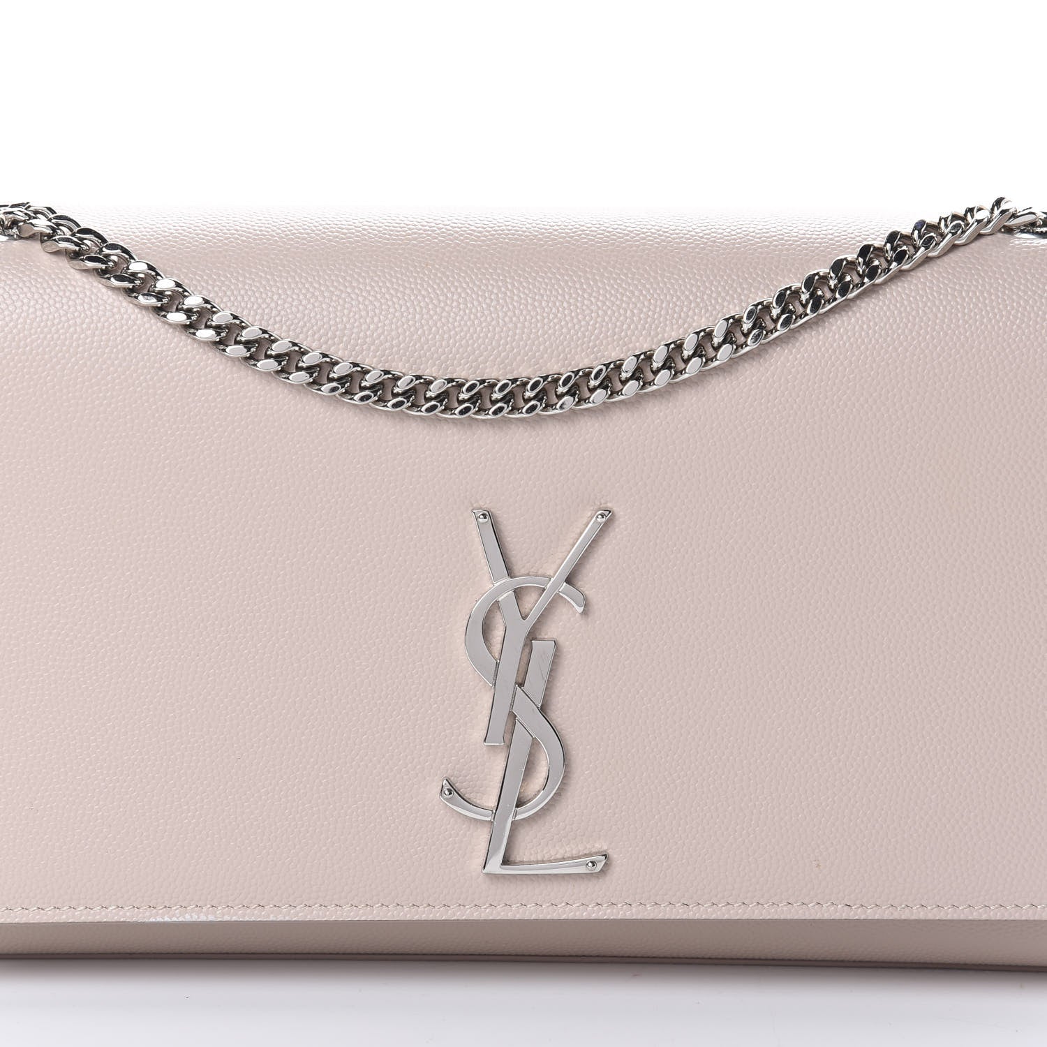 Saint Laurent Grain De Poudre Medium Classic Monogram Kate Satchel Marble Pink 9 of 11