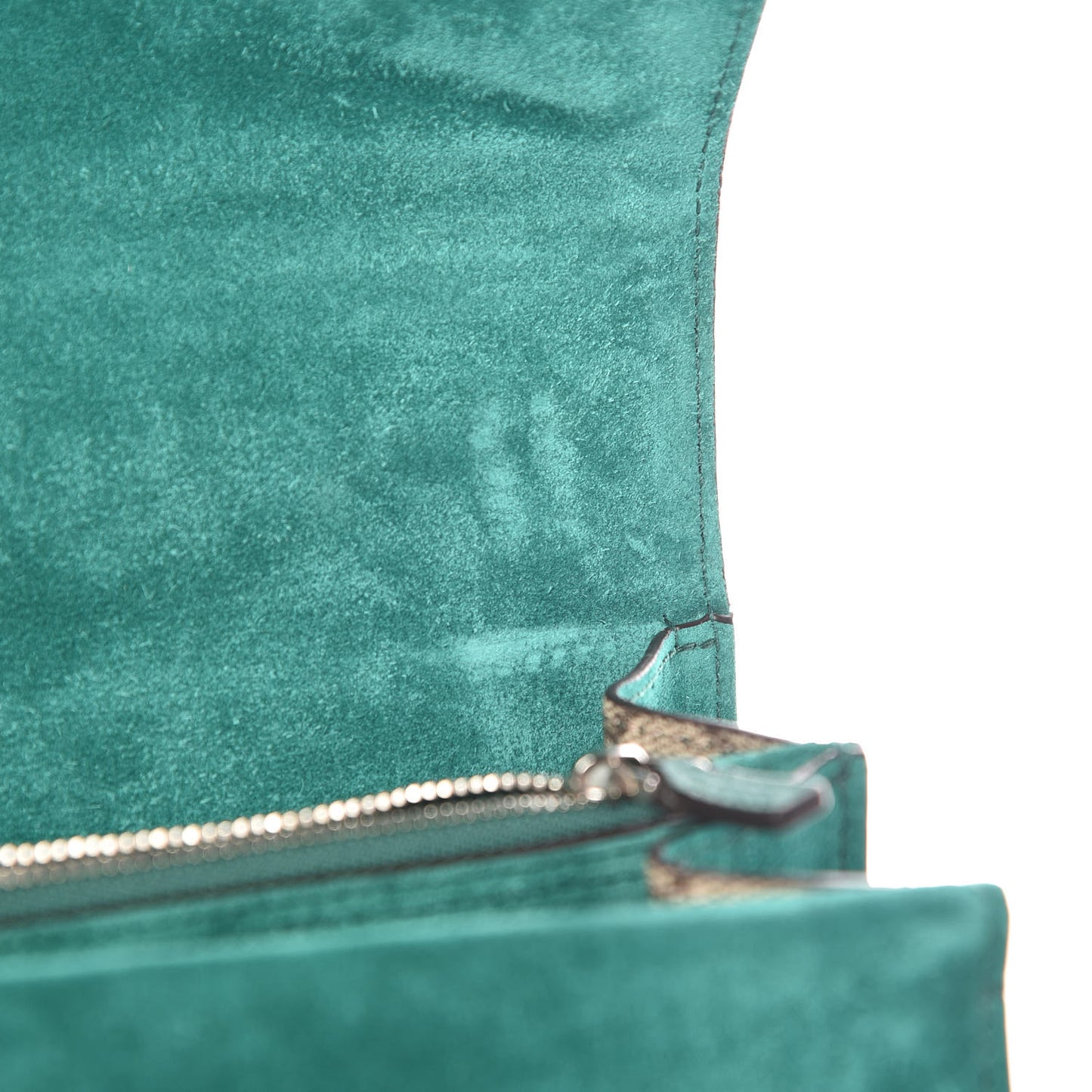 GG Supreme Monogram Embroidered Medium Dionysus Shoulder Bag Emerald