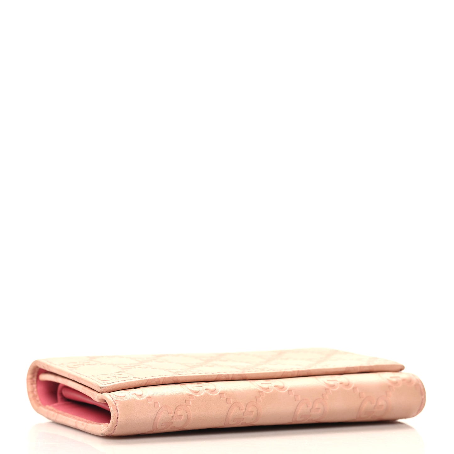 Guccissima Continental Flap Wallet Pink