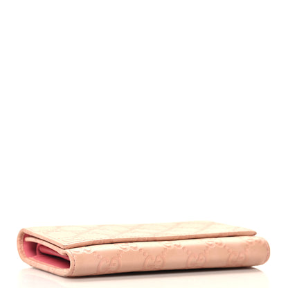 Gucci Guccissima Continental Flap Wallet Pink 4 of 10