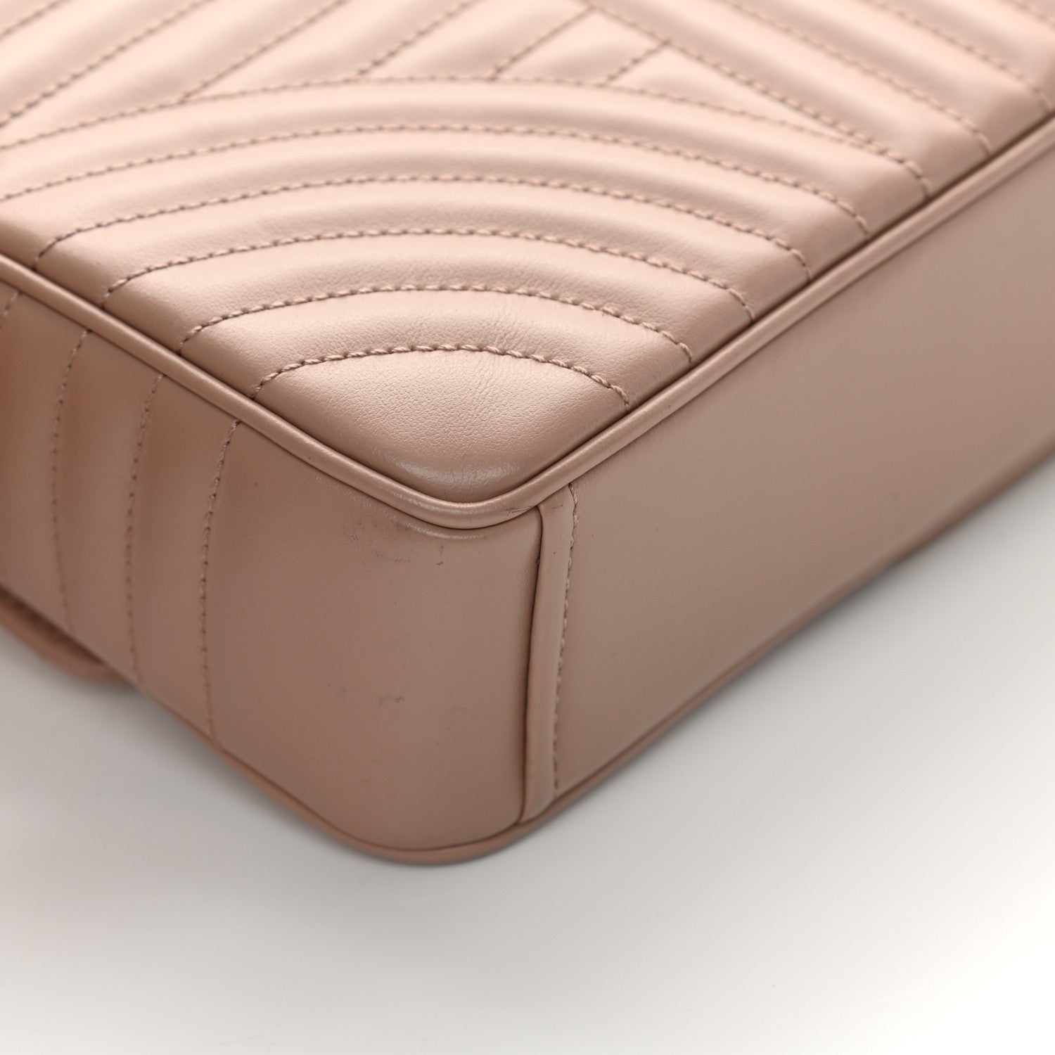 Prada Soft Calfskin Impunture Diagramme Medium Chain Flap Shoulder Bag Cipria 12 of 13