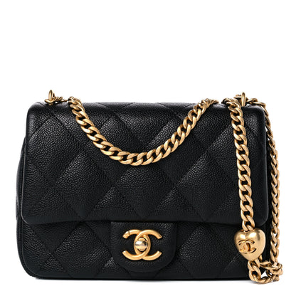 Chanel Caviar Quilted Mini Sweetheart Flap Black 1 of 10
