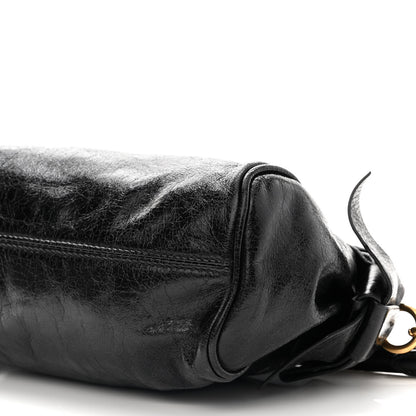 Miu Miu Vitello Lux Bow Bag Black 9 of 10