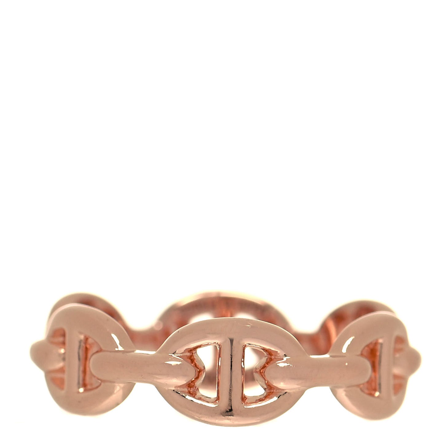 18K Rose Gold PM Chaine D'Ancre Enchainee Ring 52 6