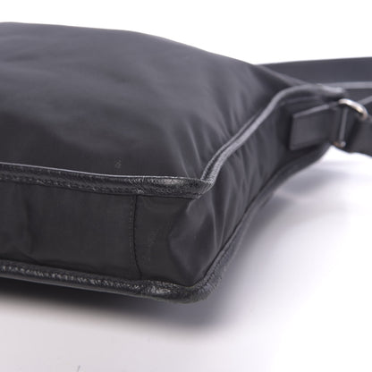 Prada Nylon Flat Messenger Bag Black 12 of 16