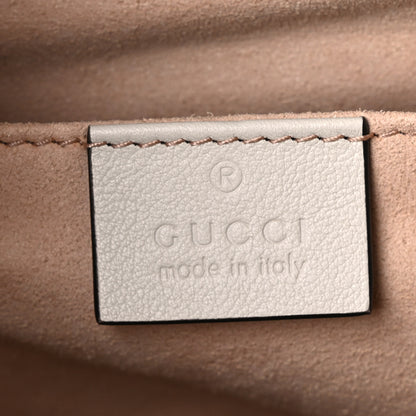 Gucci Wonka Grain Calfskin Small Diana Tote Bag Mystic White Orange Fluo 6 of 10