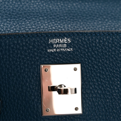 Hermes Togo Kelly Retourne 32 Bleu de Galice 10 of 29