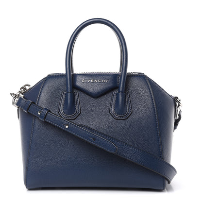 Givenchy Sugar Goatskin Mini Antigona Night Blue 1 of 11